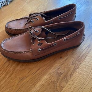 Sperry Brown Leather Boat Shoes